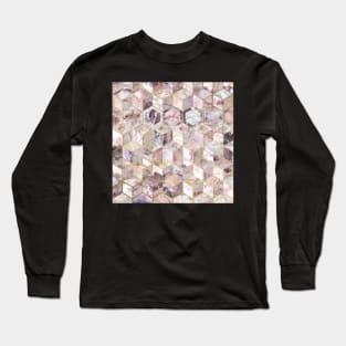 Blush Quartz Honeycomb Long Sleeve T-Shirt